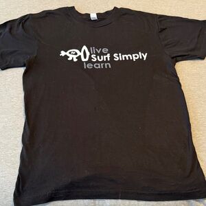 Surf Simply Black Graphic Tee